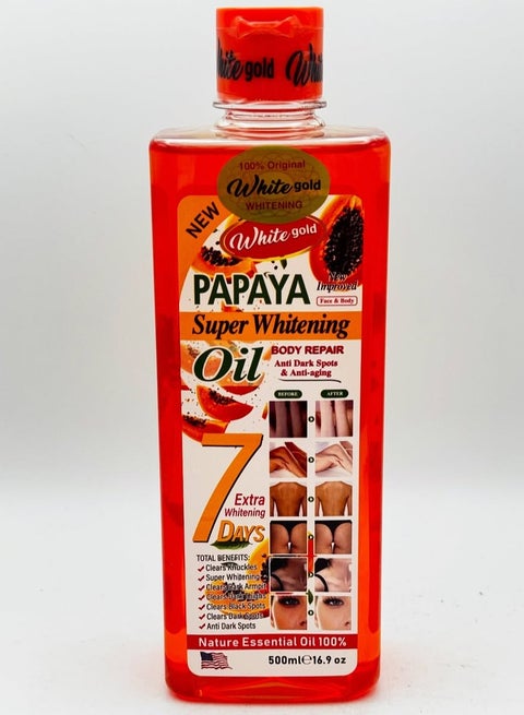 Papaya Super Whitening Oil Face And Body 500 ml