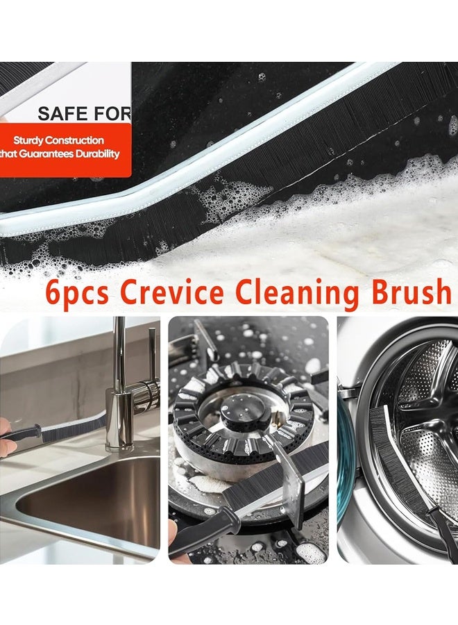 6PCS Crevice Cleaning Brush,New Multifunctional Cleaning Brush Tool, Bathroom Gap Brush, Home, Kitchen, Bathroom, Window, Vehicle - Image 5