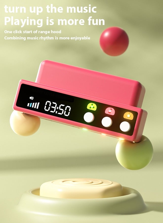 مجموعة ألعاب مطبخ مكونة من 63 قطعة، 80 سم، مجموعة ألعاب مطبخ تظاهرية، أدوات طهي، ملحقات مطبخ، ألعاب، موقد طهي بالبخار مع أضواء وأصوات واقعية وبخار للأولاد والبنات - Image 5