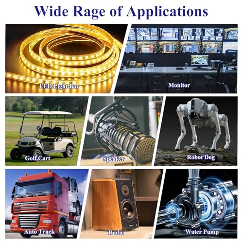 MZHOU 72W DC 12V to 24V 3A Boost Converter Seismic DC Power Supply with Screwdriver, DC to DC 12V Step up to 24V Power Converter, Transformer Used for Automotive, Instrument, Truck Rectifiers - Image 2