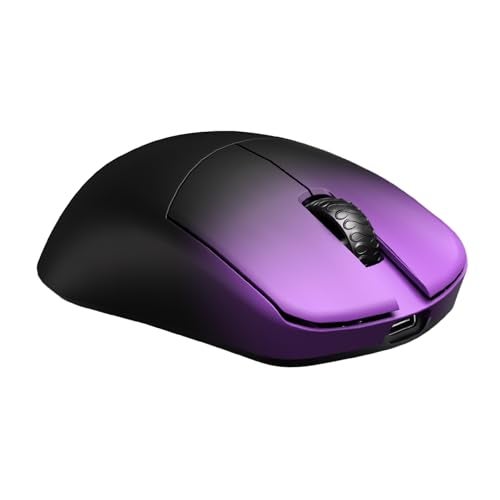 Lamzu Maya X Wireless Gaming Mouse, Ultra Lightweight 47g, Optical Switch, Maximum 30000 DPI, Symmetrical, MCU Nordic 52840, Dust-Proof Encoder, PAW3950 Sensor(Larger Maya) (Purple) - Image 5