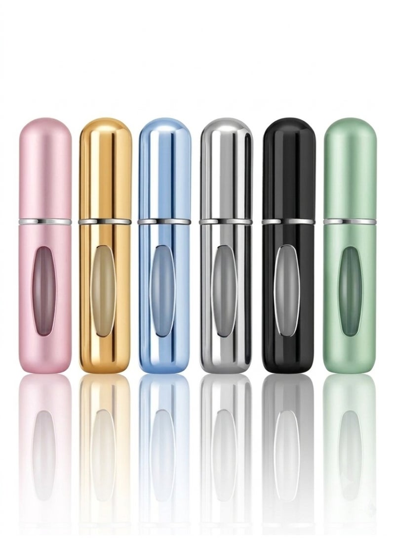 HAYALUX 5ml Portable Perfume Refill Bottle, 6pcs Refillable Perfume Spray Bottle, Empty Perfume Dispenser Bottle, Bottom Direct-pour Travel Perfume Bottles - Image 1