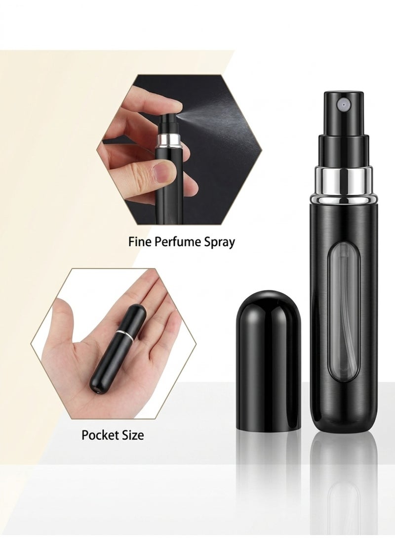 HAYALUX 5ml Portable Perfume Refill Bottle, 6pcs Refillable Perfume Spray Bottle, Empty Perfume Dispenser Bottle, Bottom Direct-pour Travel Perfume Bottles - Image 4
