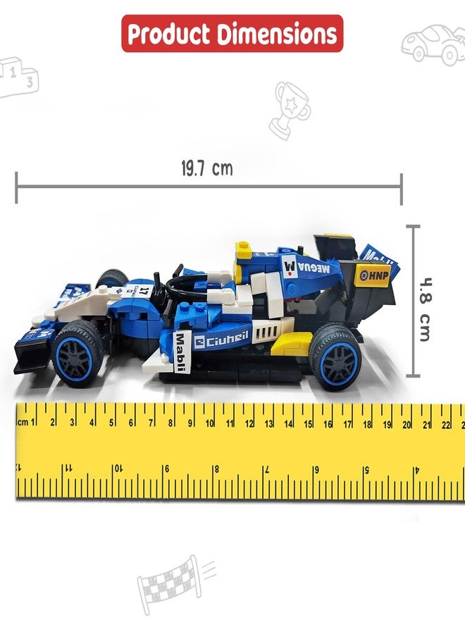 FIRSTCRY INTELLISKILLS مجموعة Intelliskills Think Blocks: Speedsters-Bolt المكونة من 226 قطعة، مجموعة بناء نموذج سيارة سباق مميزة للأطفال، مجموعة بناء STEM للأطفال الصغار، لعبة تجميع ولعب، لعبة تعليمية وترفيهية (Bolt) - Image 4