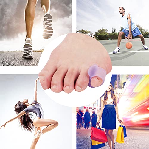 Yimanduo 10 Pcs Pinky Toe Splint, Gel Toe Separators, Little Toe Straightener Hammer Toe for Men Women Walking, Running, Overlapping, Bunion Corrector and Bunion Relief, Small - Image 4