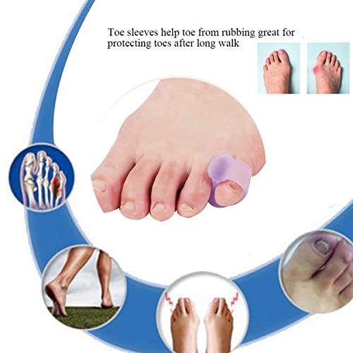 Yimanduo 10 Pcs Pinky Toe Splint, Gel Toe Separators, Little Toe Straightener Hammer Toe for Men Women Walking, Running, Overlapping, Bunion Corrector and Bunion Relief, Small - Image 5