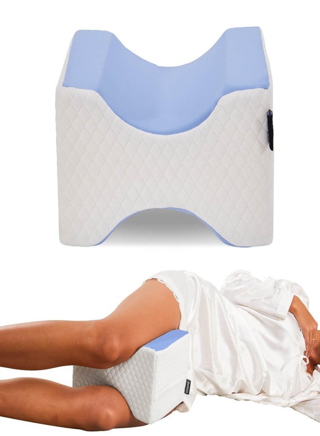 cooloo8 Side Sleeper Pillow, Knee Pillow for Side Sleepers, Sciatica Pain Relief Pillow (Blue) - Image 1