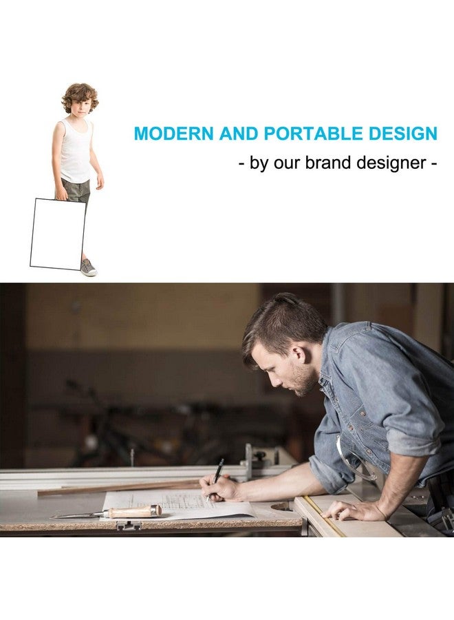 TSJ OFFICE Small White Board - 16" X 12" Portable Black Aluminum Framed Whiteboard, Magnetic Dry Erase Board With A Handle, To Do List Notepad For Office, Home, School - Image 4