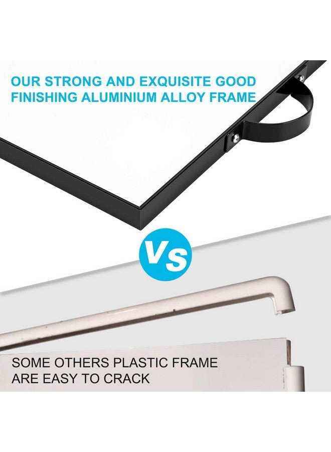 TSJ OFFICE Small White Board - 16" X 12" Portable Black Aluminum Framed Whiteboard, Magnetic Dry Erase Board With A Handle, To Do List Notepad For Office, Home, School - Image 2