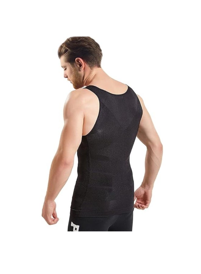Spall Mens Slimming Body Shape Wear Corset Vest Shirt Compression Abdomen Tummy Belly Control Slim Waist  - Image 3