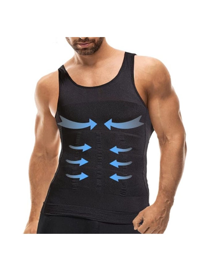 Spall Mens Slimming Body Shape Wear Corset Vest Shirt Compression Abdomen Tummy Belly Control Slim Waist  - Image 4