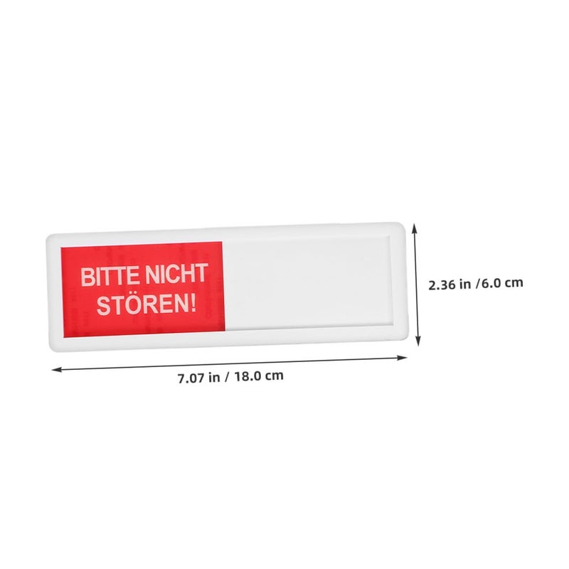3pcs Sliding Privacy Door Signs with Indicator for Restroom Office Use - Image 3