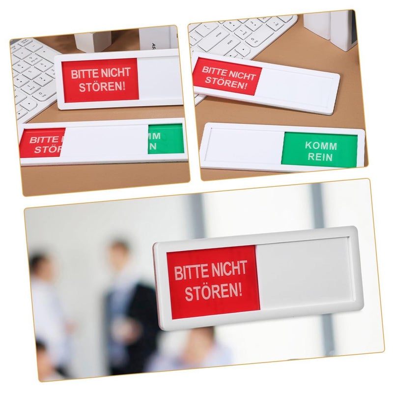 3pcs Sliding Privacy Door Signs with Indicator for Restroom Office Use - Image 4