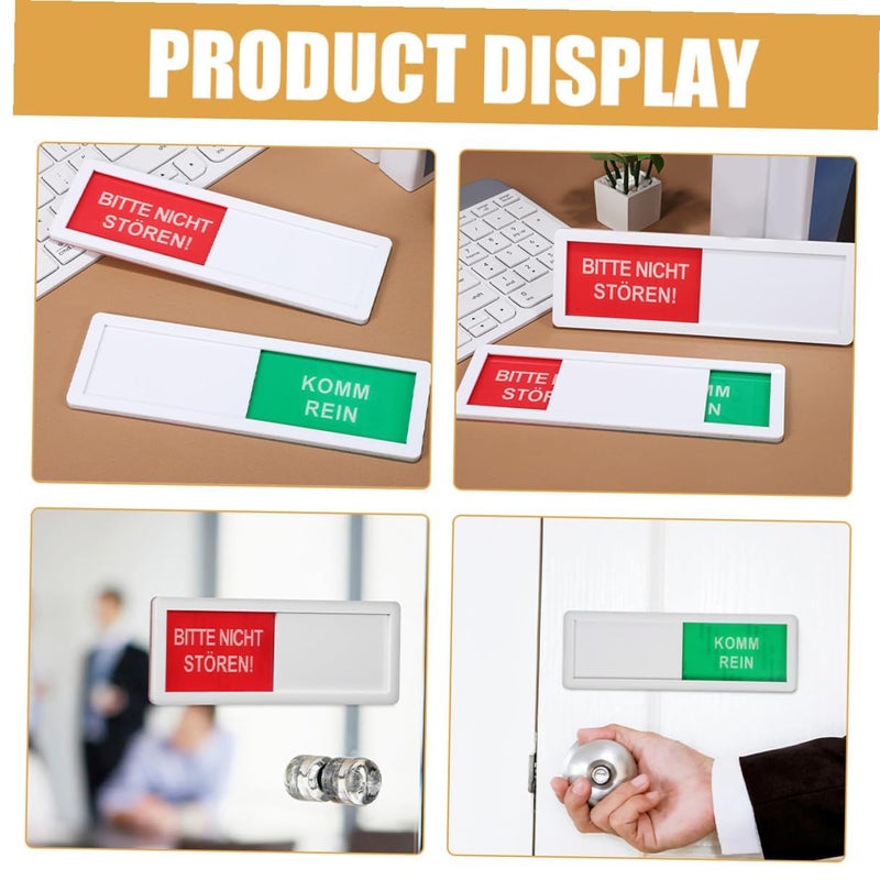 3pcs Sliding Privacy Door Signs with Indicator for Restroom Office Use - Image 5