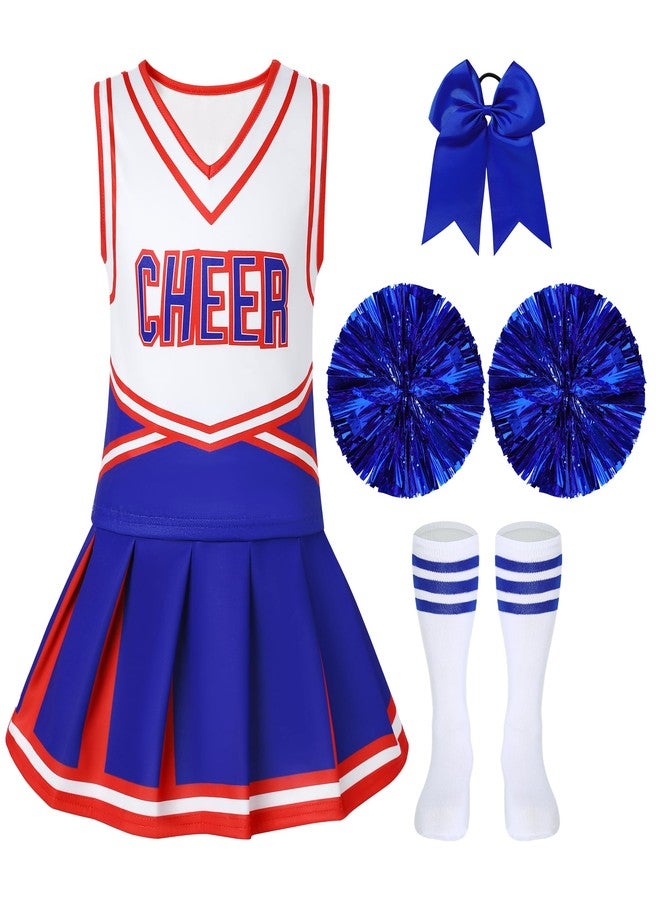 WooHand Kids Girls Cheerleading Costume Cheer Leader Uniform Outfit For Halloween Carnival Festival Sports Games - Image 1