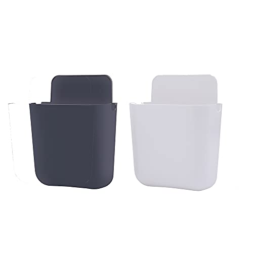 Primelife 2 Pcs Universal Remote Holders Wall Mounted Remote Control Box TV Controller Holder Air Conditioning Phone Storage Box - Multicolour - Image 1