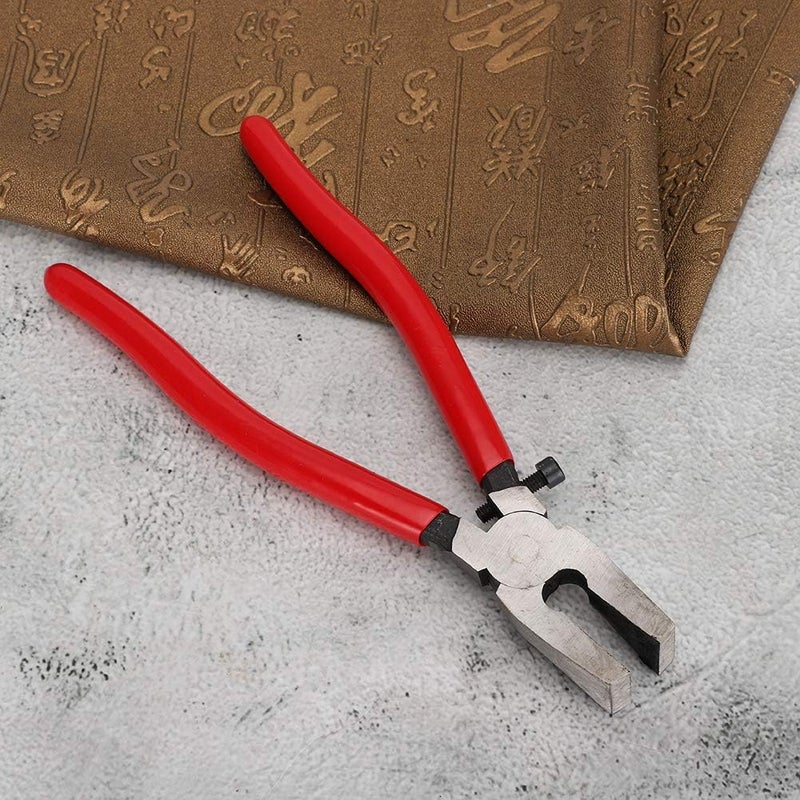 HEEPDD Household Flat Nose Pliers, Pliers with Adjustable Screw, Ergonomic NonSlip Handle for Glass and Ceramic Cutting Tasks Household Flat Nose, Steel Material Nan Garment - Image 5
