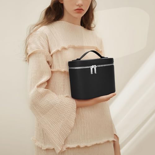 YFGBCX Makeup Bag Vanity Case with Removable Divider Travel Toiletry Bag Portable Cosmetic Bag Makeup Organizer Case - Image 2