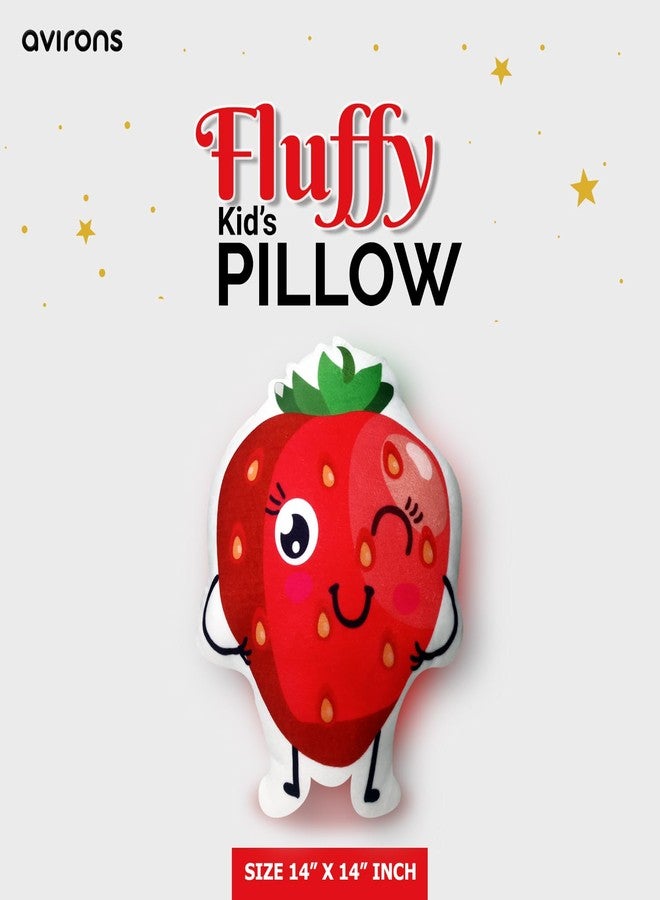 Avirons Strawberry Shape Pillow - Soft and Sweet! Perfect for Play, naps, or Cuddles, This Cute Strawberry Design adds Charm and Comfort to Any Room. - Image 5