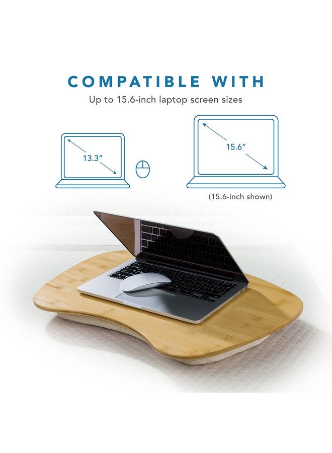 LapGear Bamboo Lap Desk Natural Fits Up To 17.3 Inch Laptops Style No. 91687 - Image 3
