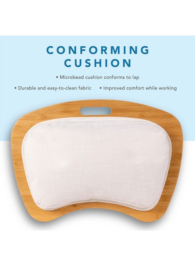 LapGear Bamboo Lap Desk Natural Fits Up To 17.3 Inch Laptops Style No. 91687 - Image 5