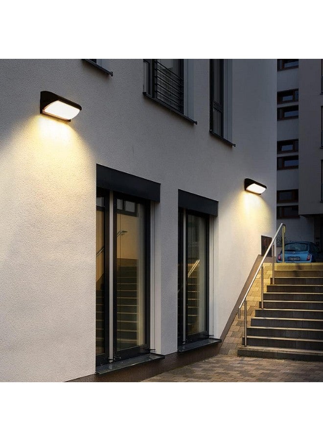 Groeien LED Modern Outdoor Acrylic IP65 Waterproof Wall lamp Decorative Garden Light Up and Down Light Outdoor Light for Bathroom Balcony Hallway Stair Cage (Curved) - Image 5
