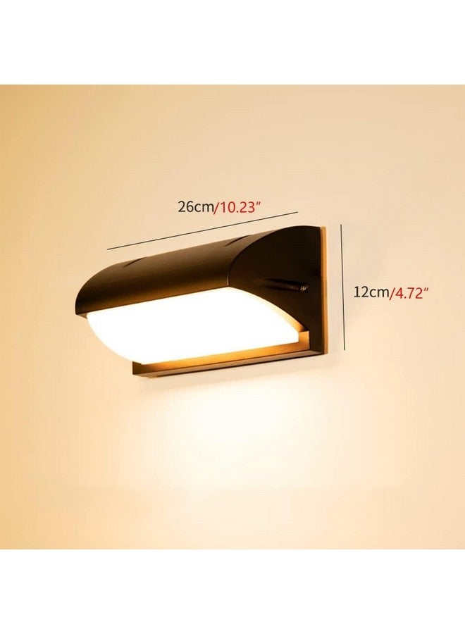 Groeien LED Modern Outdoor Acrylic IP65 Waterproof Wall lamp Decorative Garden Light Up and Down Light Outdoor Light for Bathroom Balcony Hallway Stair Cage (Curved) - Image 4