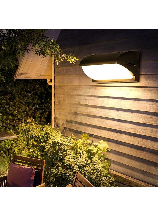 Groeien LED Modern Outdoor Acrylic IP65 Waterproof Wall lamp Decorative Garden Light Up and Down Light Outdoor Light for Bathroom Balcony Hallway Stair Cage (Curved) - Image 2