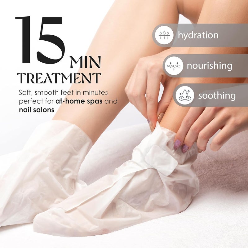 innerest Original Derma Beauty Foot Mask 12 Pairs MoistureBoosting Shea Butter Foot Masks Set Body Exfoliator Callus Remover Moisturizing Foot Mask Foot Bath Pedicure Supplies for Beauty Personal Care - Image 5