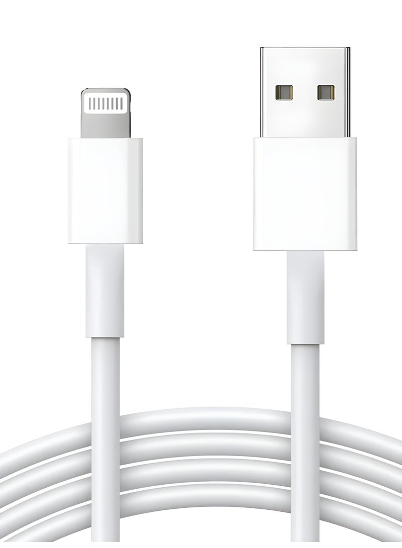 تيتاس شاحن آيفون | كابل شحن معتمد من MFi من آبل بطول 1 متر USB إلى Lightning | سلك شحن سريع و نقل بيانات أصلي ومتين | متوافق مع جميع أجهزة آيفون وآيباد وآيبود بمنفذ Lightning - Image 1