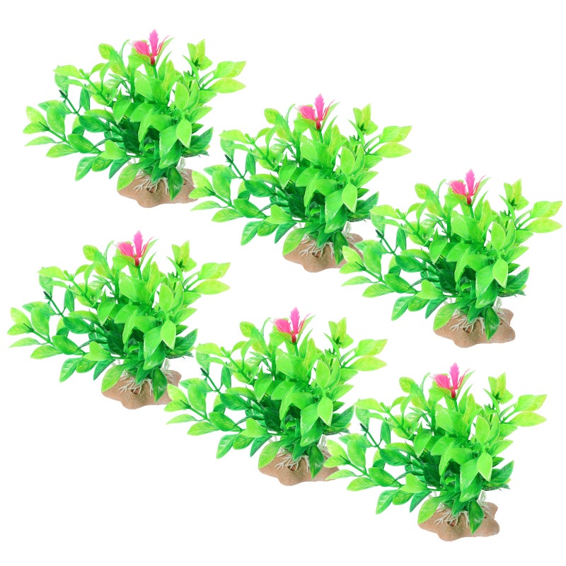 🐾 نباتات حوض أسماك صناعية للزينة وتصميم المناظر الطبيعية سهلة التنظيف - Image 5