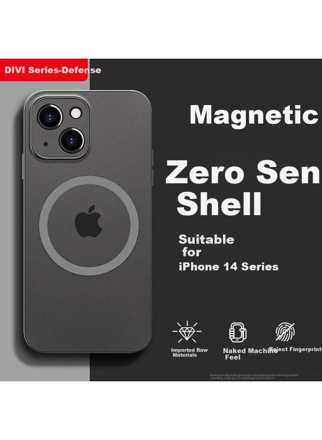 Divi Divi Ultra Thin Paper-Like Iphone 14 Case Full Body Protection Cover With Magsafe Magnetic Wireless Charging Matte Hard Shell - Image 1