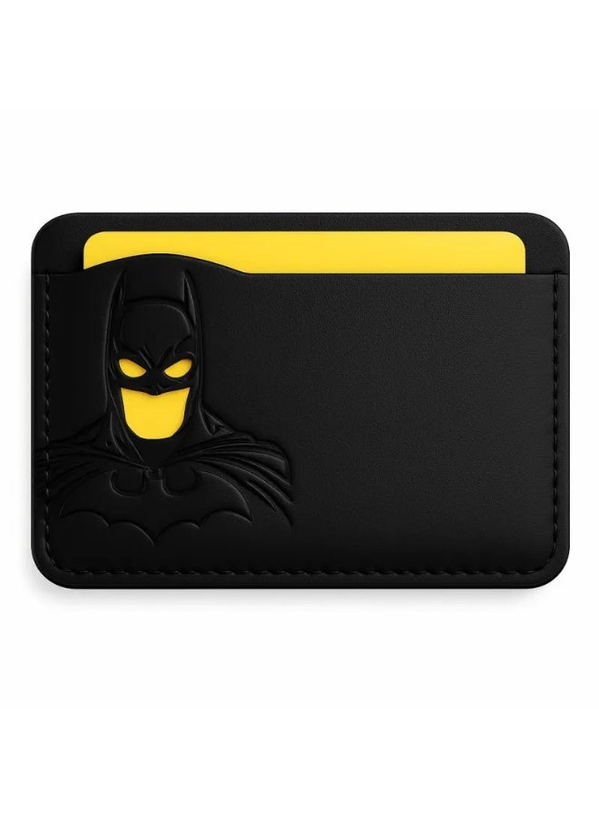 zoba Small card and cash wallet - Card Holder with 3 pockets, stylish and slim Batman design (black) - Image 3