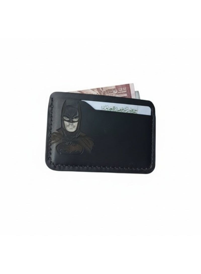 zoba Small card and cash wallet - Card Holder with 3 pockets, stylish and slim Batman design (black) - Image 4