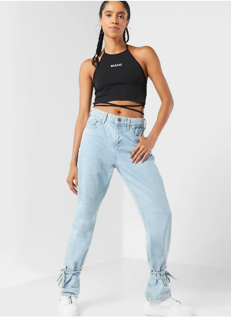 Karl Kani Retro Logo Laced Top