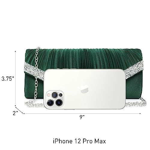 Dasein Clutch Purses for Women Evening Bags Formal Clutches with Rhinestones for Wedding Party Prom Dressy Purse - Image 4