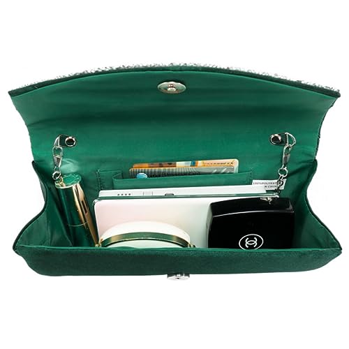 Dasein Clutch Purses for Women Evening Bags Formal Clutches with Rhinestones for Wedding Party Prom Dressy Purse - Image 5