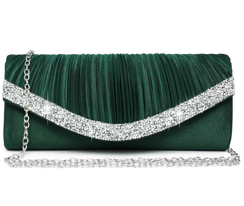 Dasein Clutch Purses for Women Evening Bags Formal Clutches with Rhinestones for Wedding Party Prom Dressy Purse - Image 1