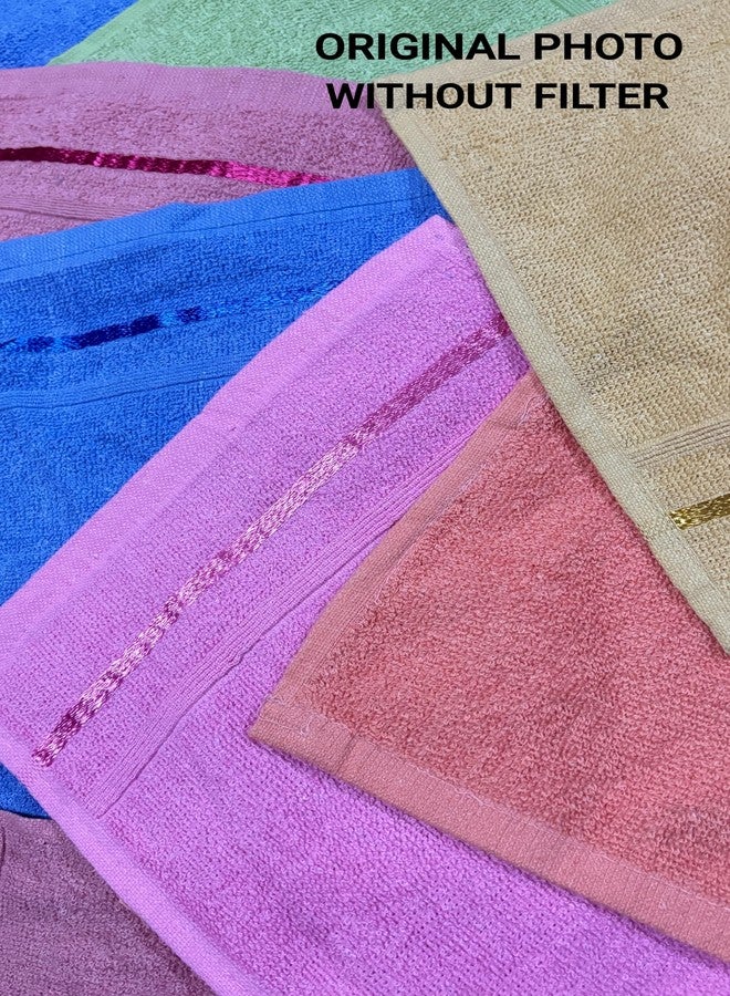 Space Fly 500 GSM Cotton Fresh Loom Towels - Soft Face & Hand Napkins for Men, Women & Babies - Set of 12 - Image 2