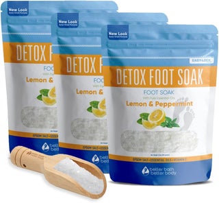 Detox Foot Soak (3 Pack Plus Scoop) Epsom Salt Soothing Soaks and Athlete's Foot Detox with Essential Oils in BPA Free Pouch with Press Lock Seal (Bundle with Three 2 Lbs Pouches 6 Lbs Total) - pzsku/Z97038AEC89FF52237661Z/45/_/1744137375/a3a60311-053e-4a13-afe4-67ffcd6a73be