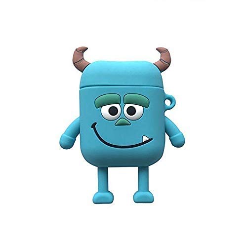Brain Freezer Protective Silicone Cover and Skin Compatible with AirPods 1 & 2 Only (Not Compatible with Boat, Petron, Earpods, Realme Air Buds, Airpod 3) (Device Not Included) (Monster) - Image 1