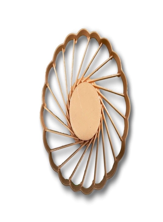 Arbi Design قطاعة بسكويت دائرية على شكل بصمة الإبهام (2.5 بوصة) - Image 1