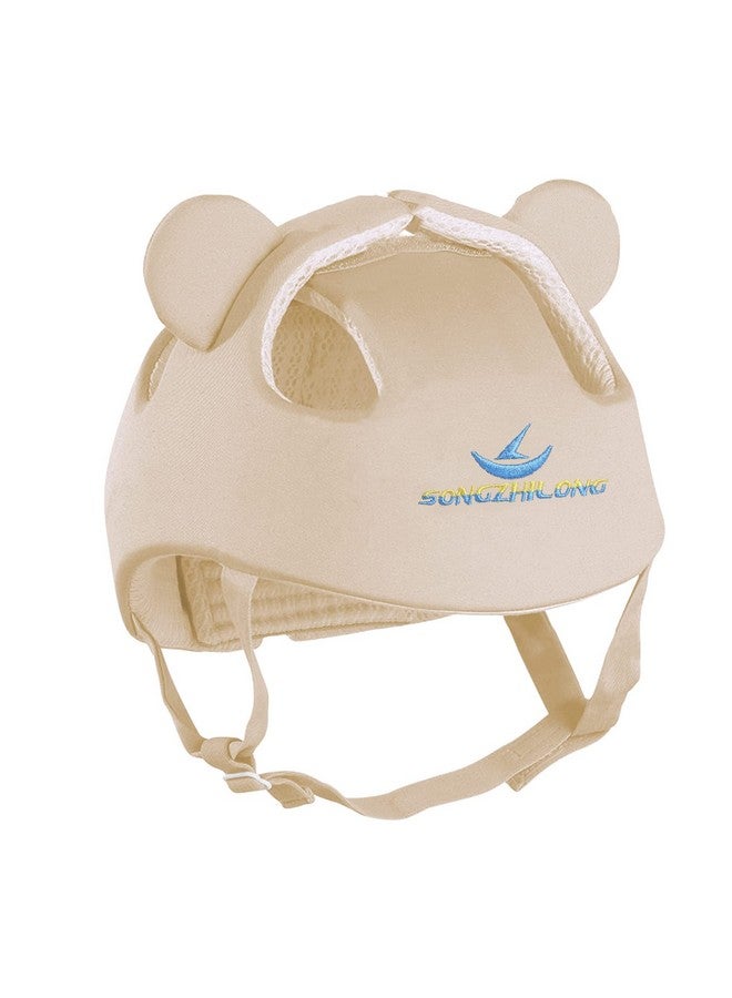 Ocanoiy Baby Infant Toddler Helmet Safety Headguard Head Protective Cushion Cute Children Adjustable Safety Helmet Hat Harnesses Cap Kid Child Crawl Walk Playing (Beige) - Image 4