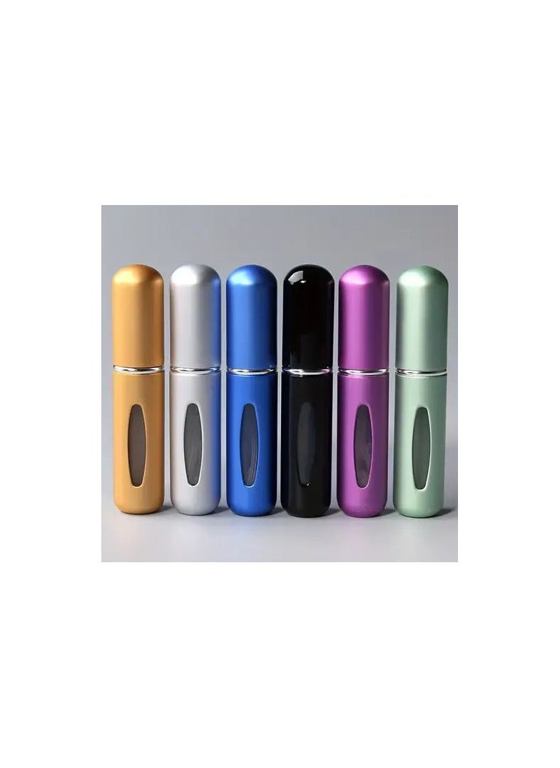 Mn Perfume Atomiser Refillable 6Pcs Travel Bottle Mini 5 ML  - Image 1