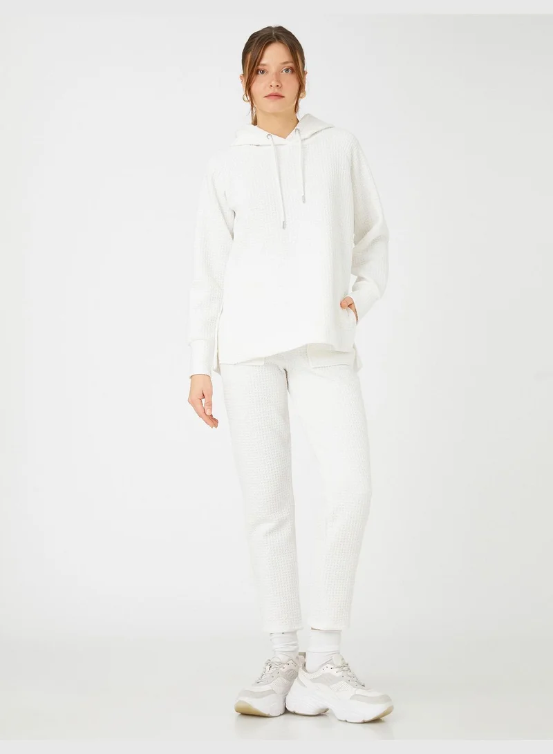 KOTON Slim Leg Trousers Relax Fit Drawstring Pocket