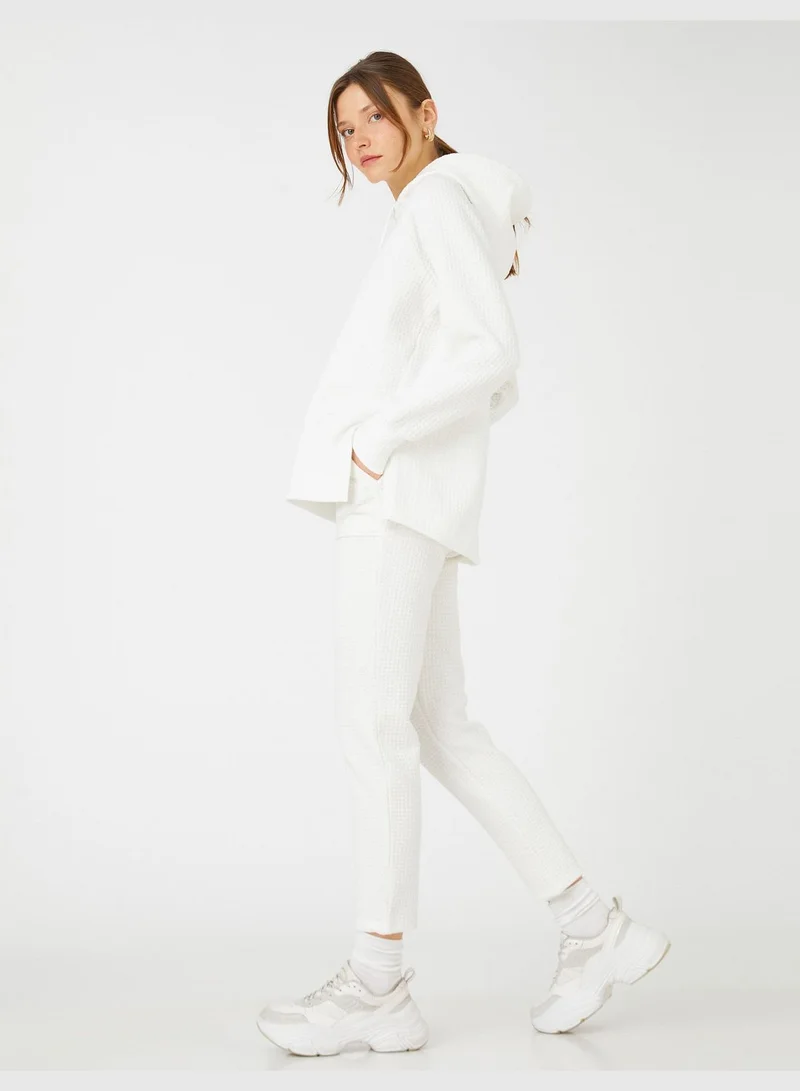 KOTON Slim Leg Trousers Relax Fit Drawstring Pocket