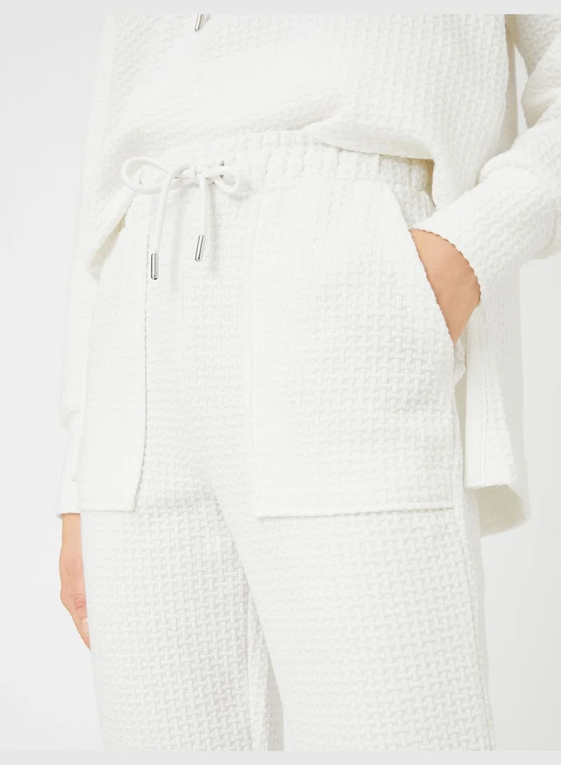 KOTON Slim Leg Trousers Relax Fit Drawstring Pocket