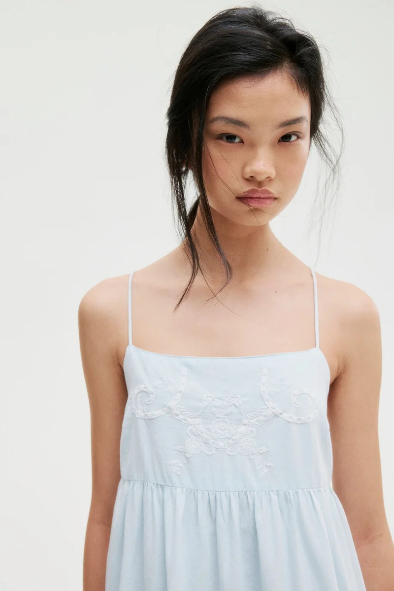 H&M Cotton strappy dress