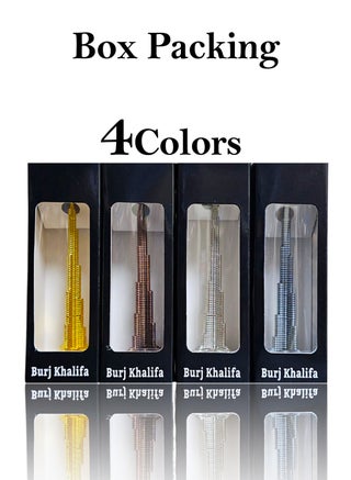 Souvenir Souq Metal Burj Khalifa 3 pcs 12 cm multicolor, Gold,Silver,Antique polish - view 5