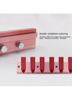 Ymiko 12.1 Dual Uses Lipstick Mold Diy Lip Balm Maker 246 Cavity Household Beauty Lipstick Mold Tool Rose Gold Aluminum Alloy(6 Holes)  - Image 3